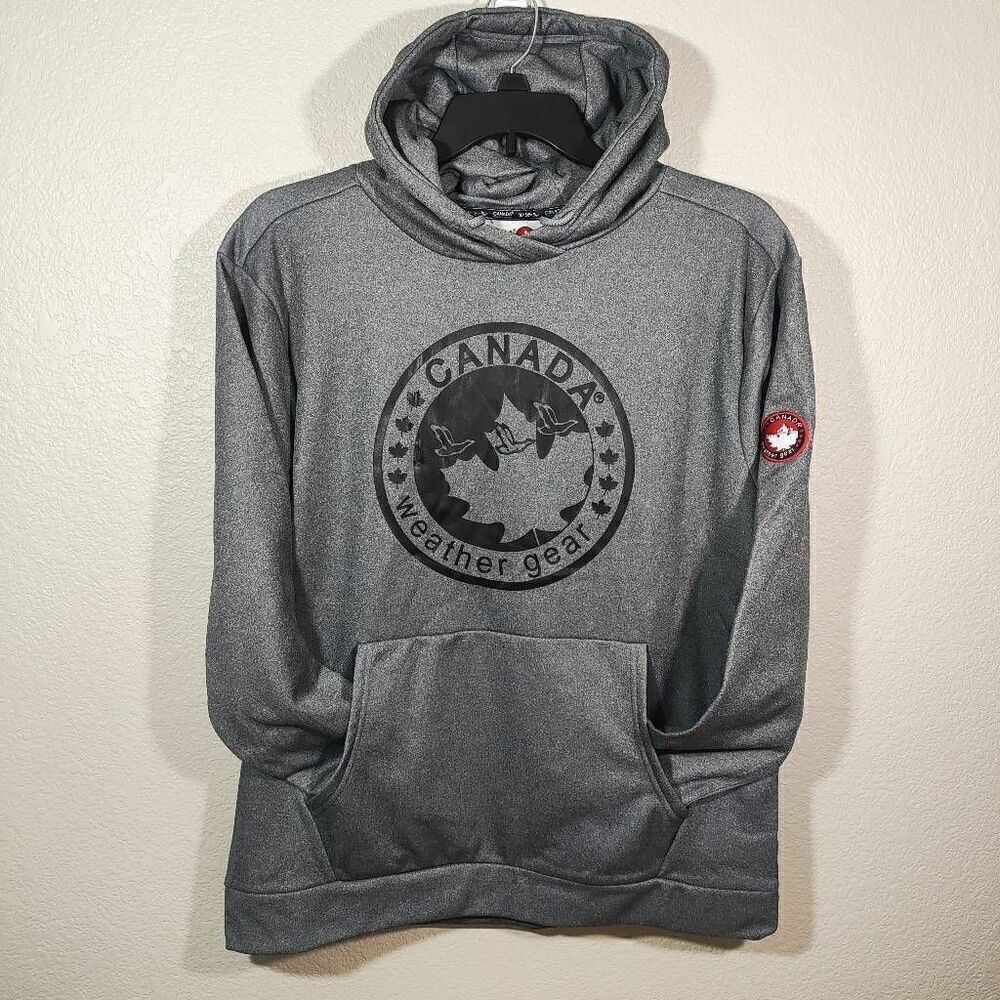 Canada Weather Gear Gray Fleece Hoodie -L